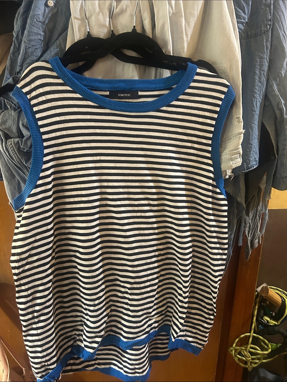 SAILOR SHIRT, oversized 2x/ viscose open sleeves / front higher than back / new